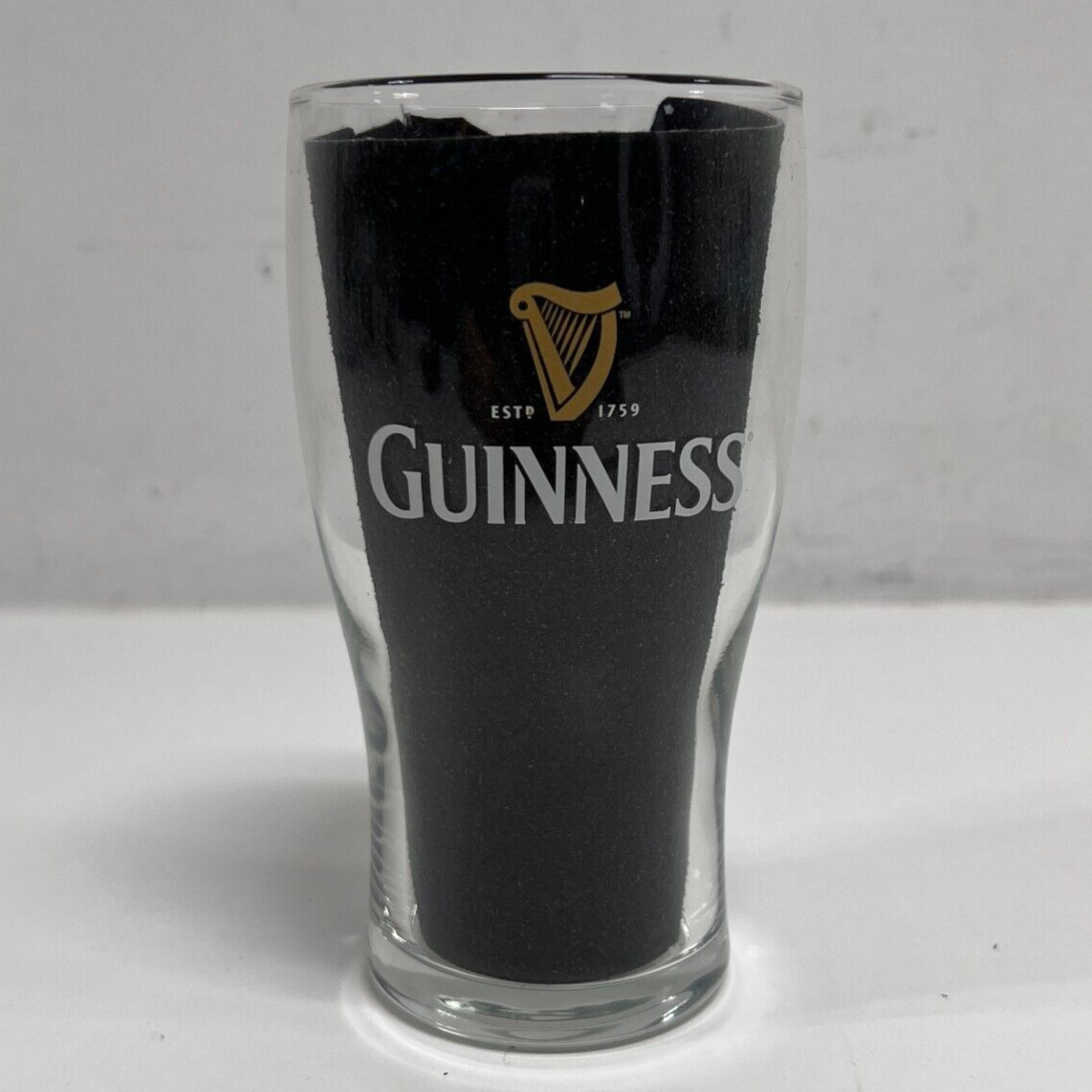 Guinness Bar Pint Glass Beer Clear Gold Harp Ireland
