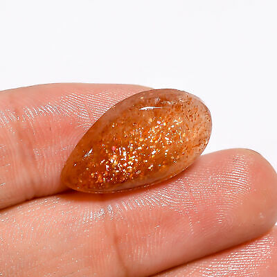 Red Sunstone Fancy Shape Cabochon 100% Natural Loose Gemstone 10 Ct. 23X12X4 mm