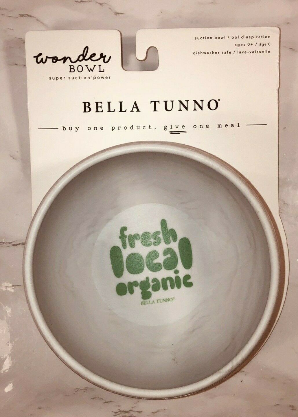 Bella Tunno Wonder Bowl 'Fresh Local Organic' Suction Bowl Toddler Baby Feeding